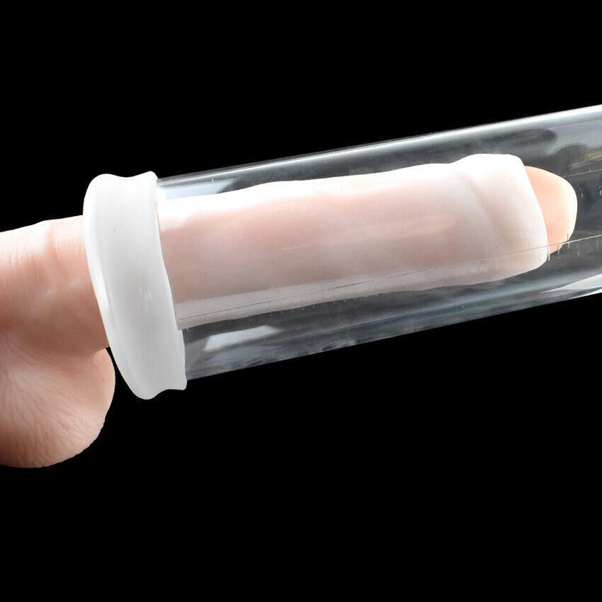 Male Penis-Extender Stretcher Max Vacuum Enhancer Enlarger Silicone Sleeve S-XXL