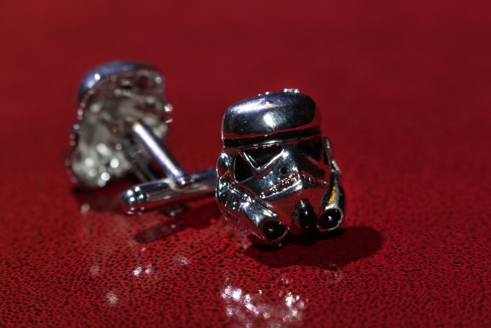 Star Wars Storm Trooper Cuff Links For Men Pair Zinc Alloy Chrome Color