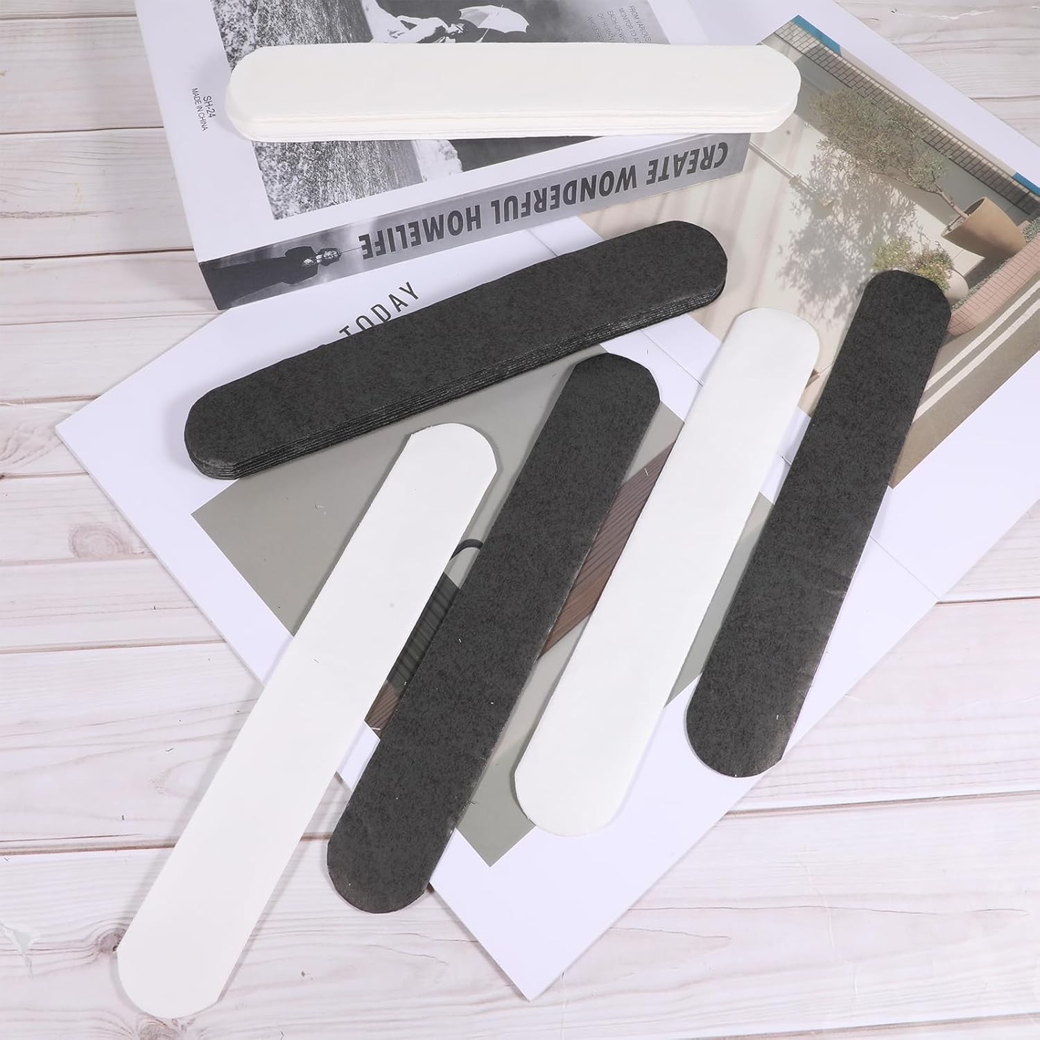 20 Pcs Hat Sweat Liners, Protector Self One Size, Black, White