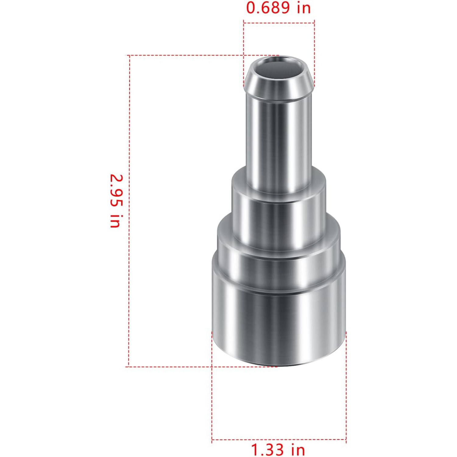 2PC Heater Core Coolant Hose Connector Fitting For Chevrolet Silverado 800-409HP