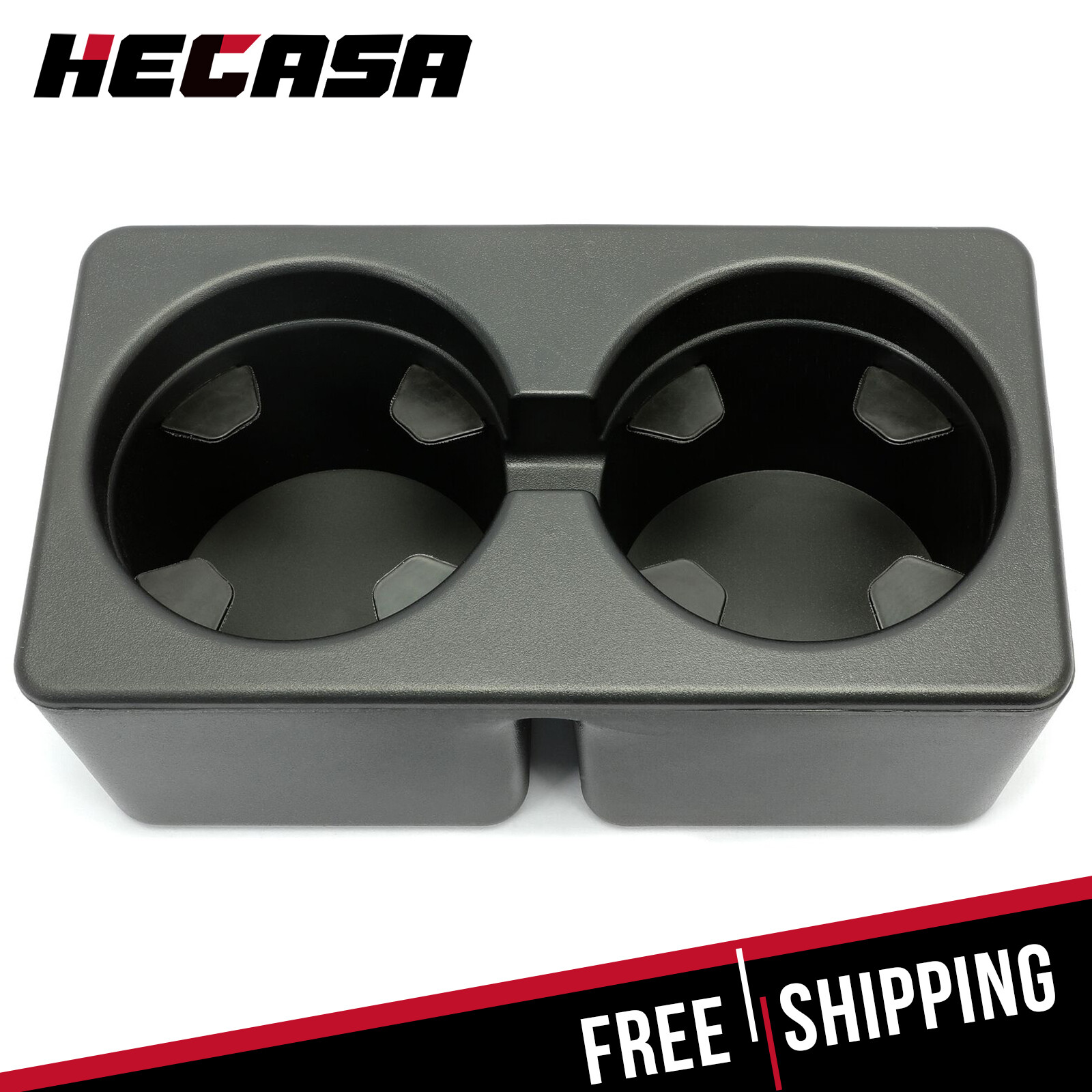 Dual Console Cup Holder Insert Drink For 07-14 Chevy Silverado Tahoe GMC Sierra