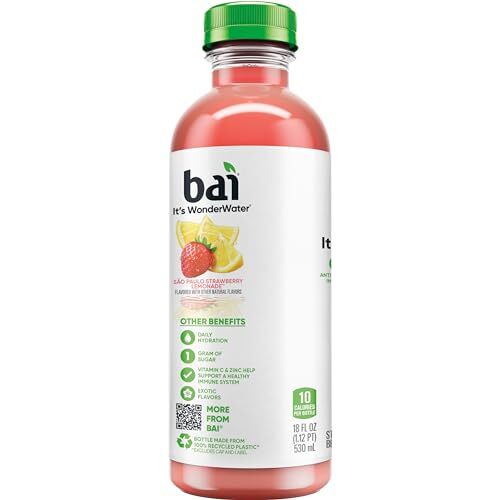 Antioxidant Infused Water Beverage São Paulo Strawberry Lemonade with Vitamin...