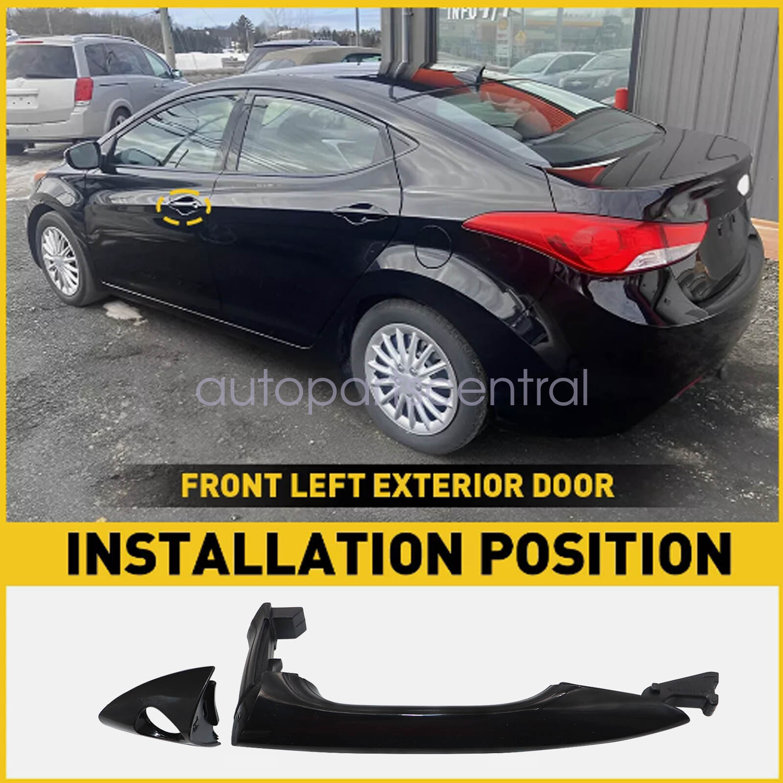 Left Front Outside Exterior Door Handle Driver Side Fit HYUNDAI Elantra 2011