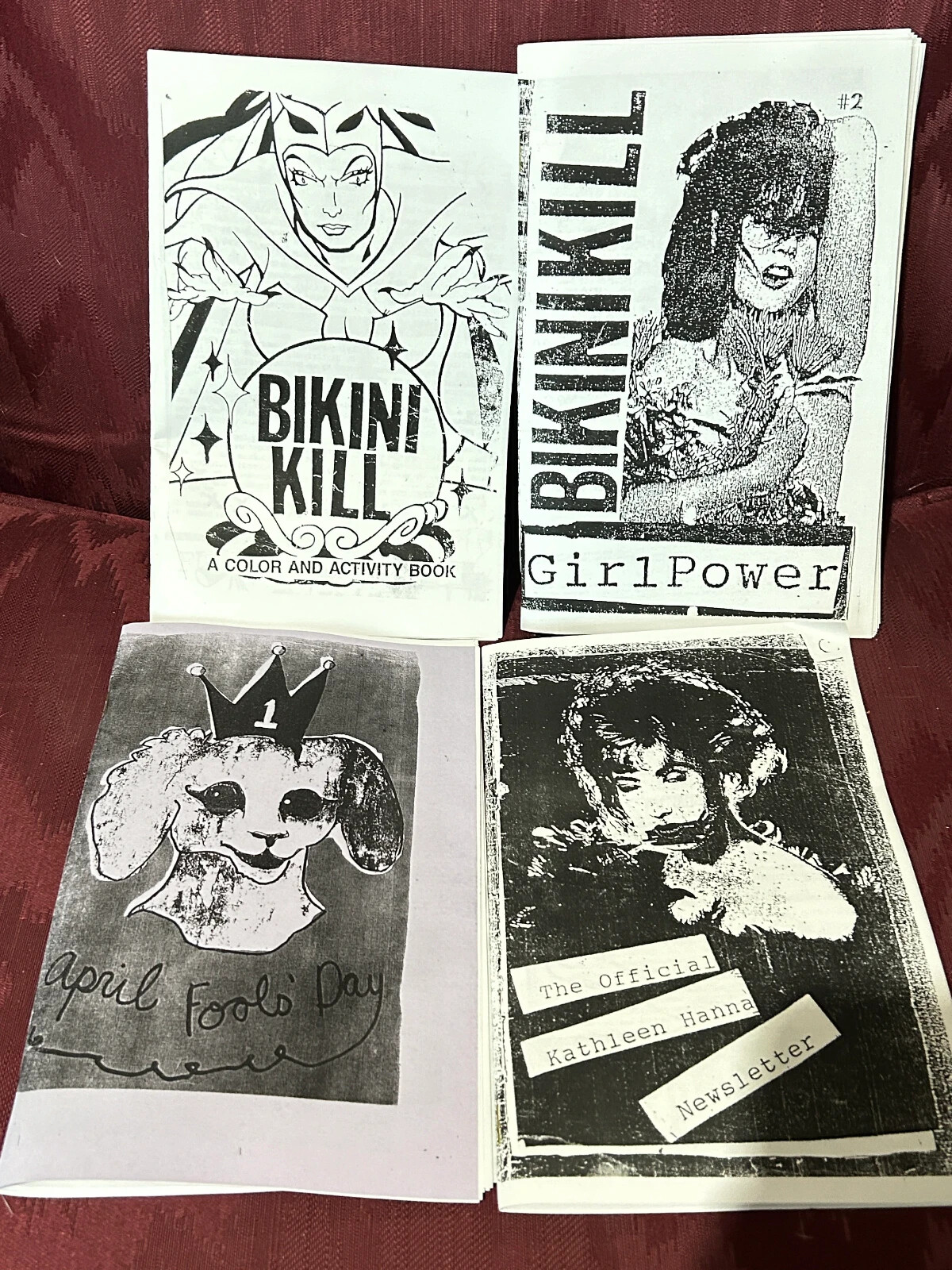 Riot Grrrl Revival: Collectible Zine Pack Featuring 4 ZINES by KATHLEEN HANNA!