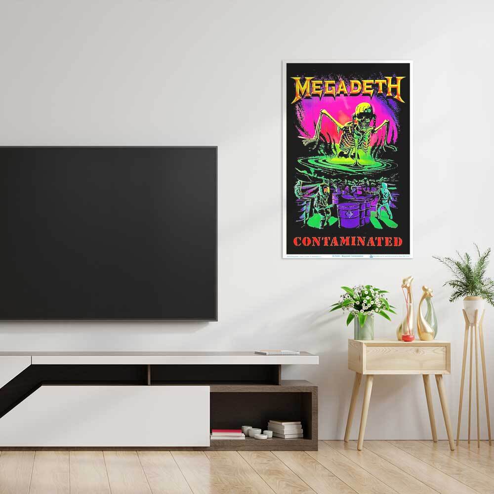 Megadeth - Contamination Blacklight Poster 23" x 35"