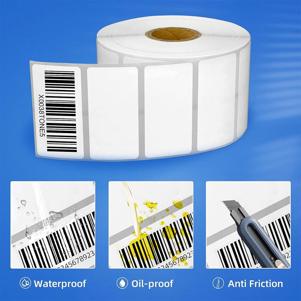 2"x1" Direct Thermal Labels Barcode Adhesive Shipping Sticker for Rollo & Zebra
