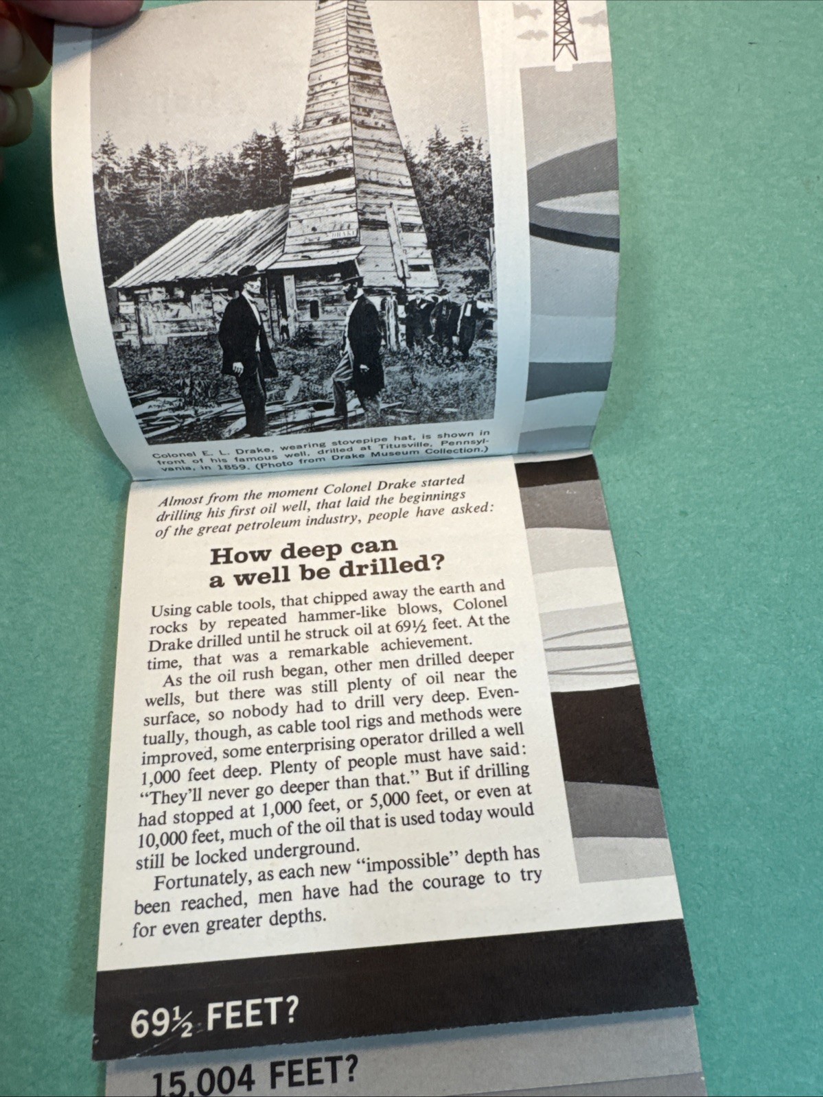 1959 Centennial of Oil Eastern States Expo, Drilling Rig National T-45 Brochure