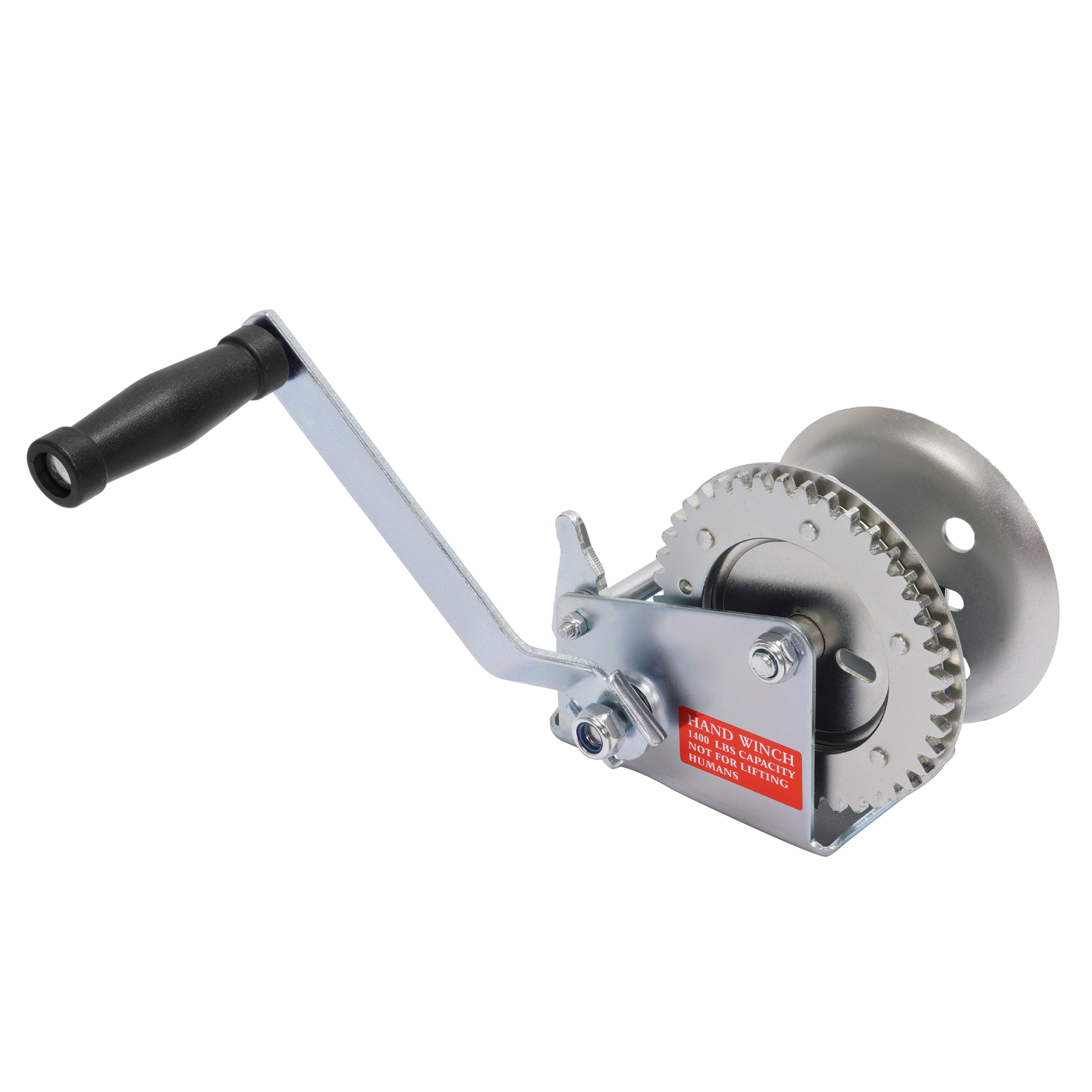 Steel Hand-Crank Marine Winch w/ Ratchet for Boat Trailer 1400LBS Universal ATV