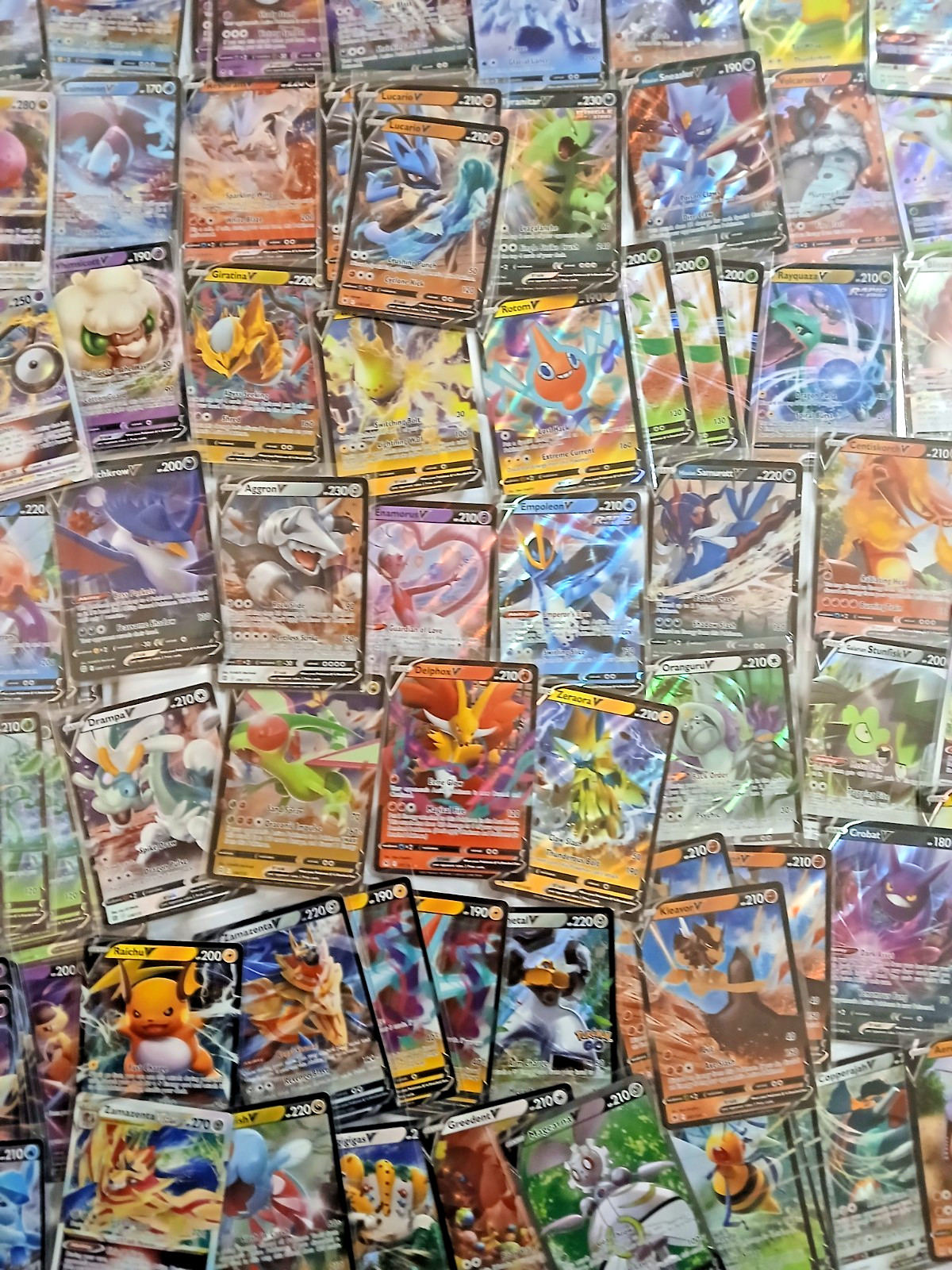 Official Pokémon Card Lot of 358 Includes Rares, Holos, Reverse, EX, V, VSTAR...