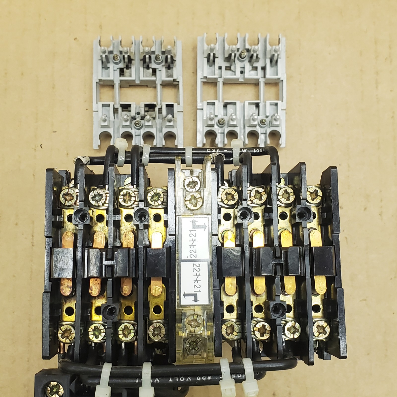 Allen Bradley Reversing Contactor 100-A09NZ3 24VDC Coil 193-A1E1 Overload NICE