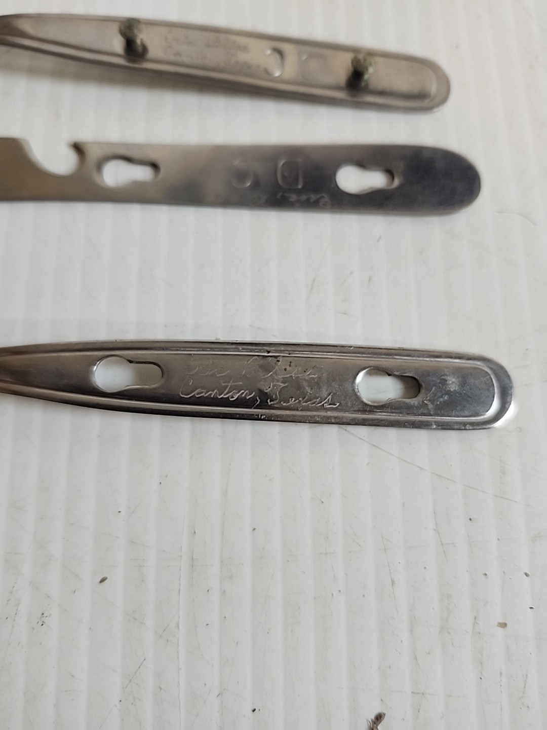 Vintage Camping Eating Utensil Set & Case Knife Fork Spoon Stainless Steel Japan