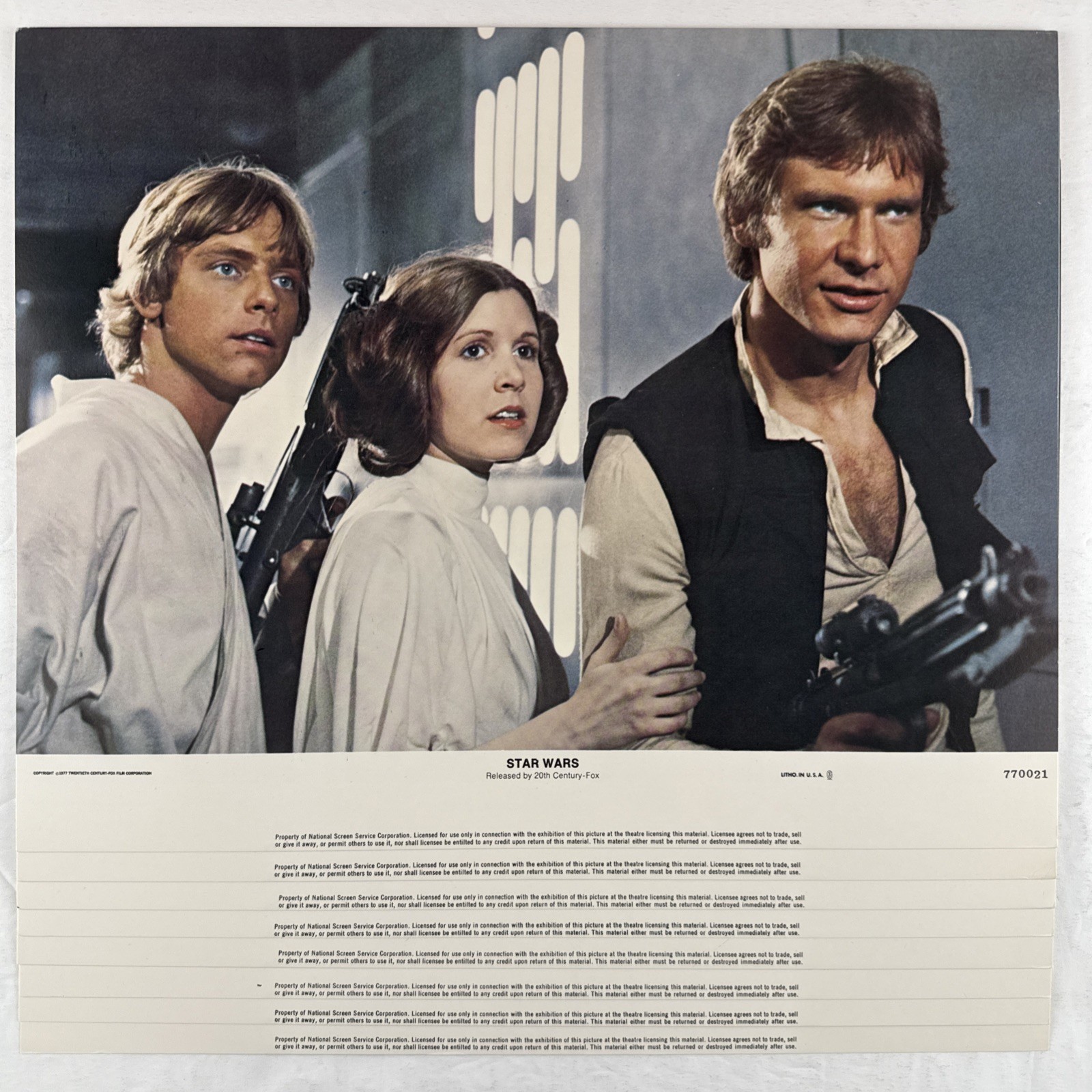 STAR WARS Lobby Card Set of 8 (VeryFine+) 1977 Sci-Fi Movie Poster 28082