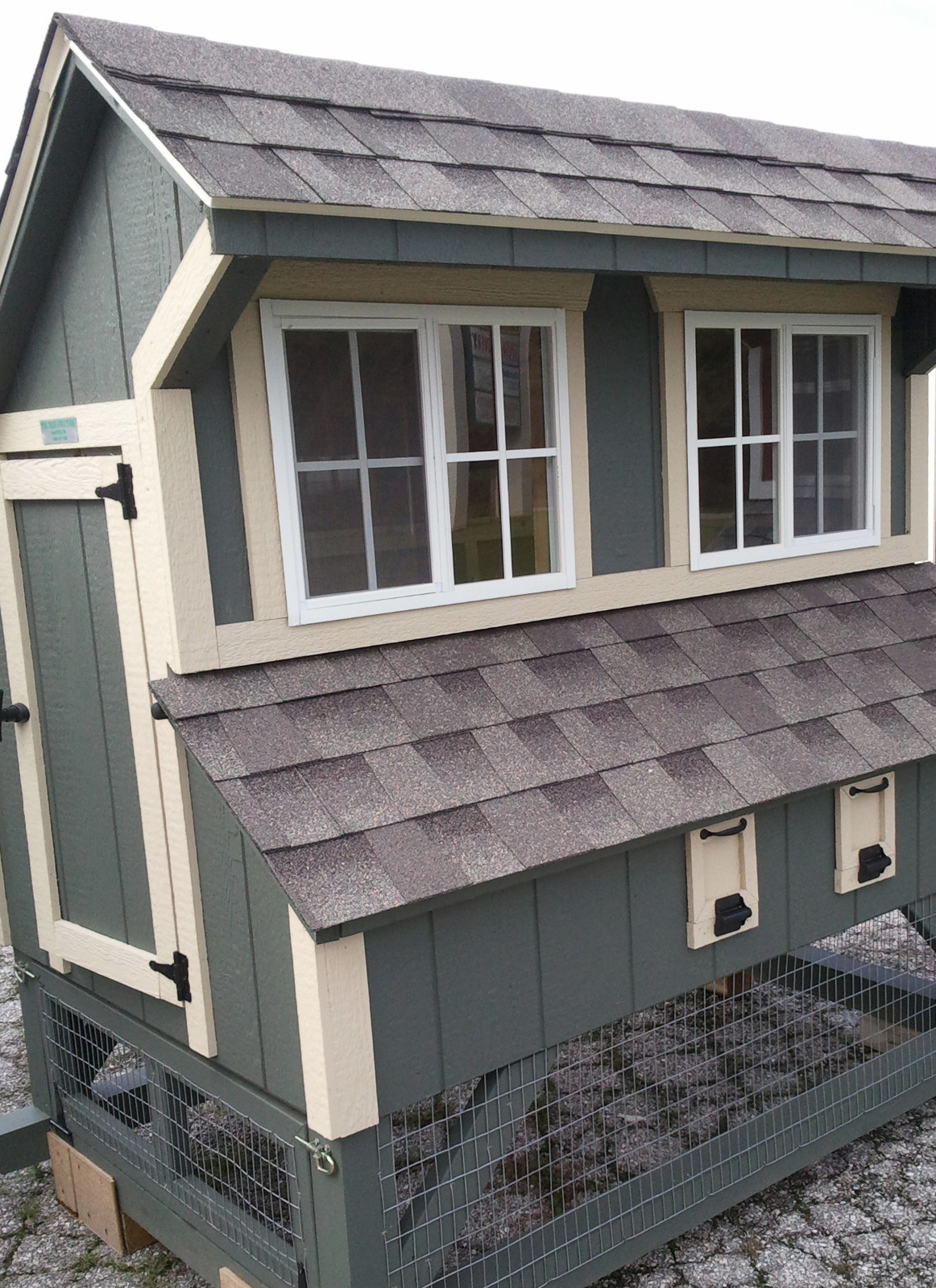 18 x 23 Shed Window TEMPERED GLASS White Flush Playhouse Garage Free Shipping