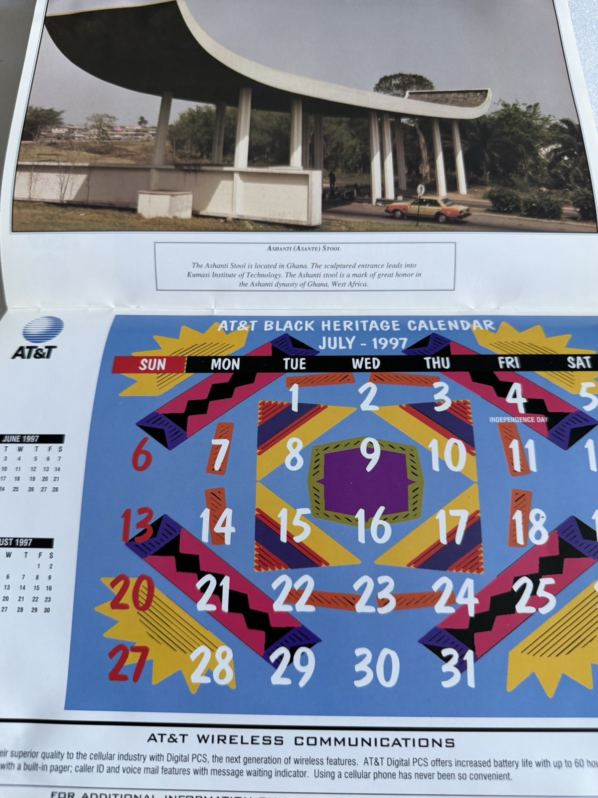 Rare AT&T 1997 Black Heritage Calendar