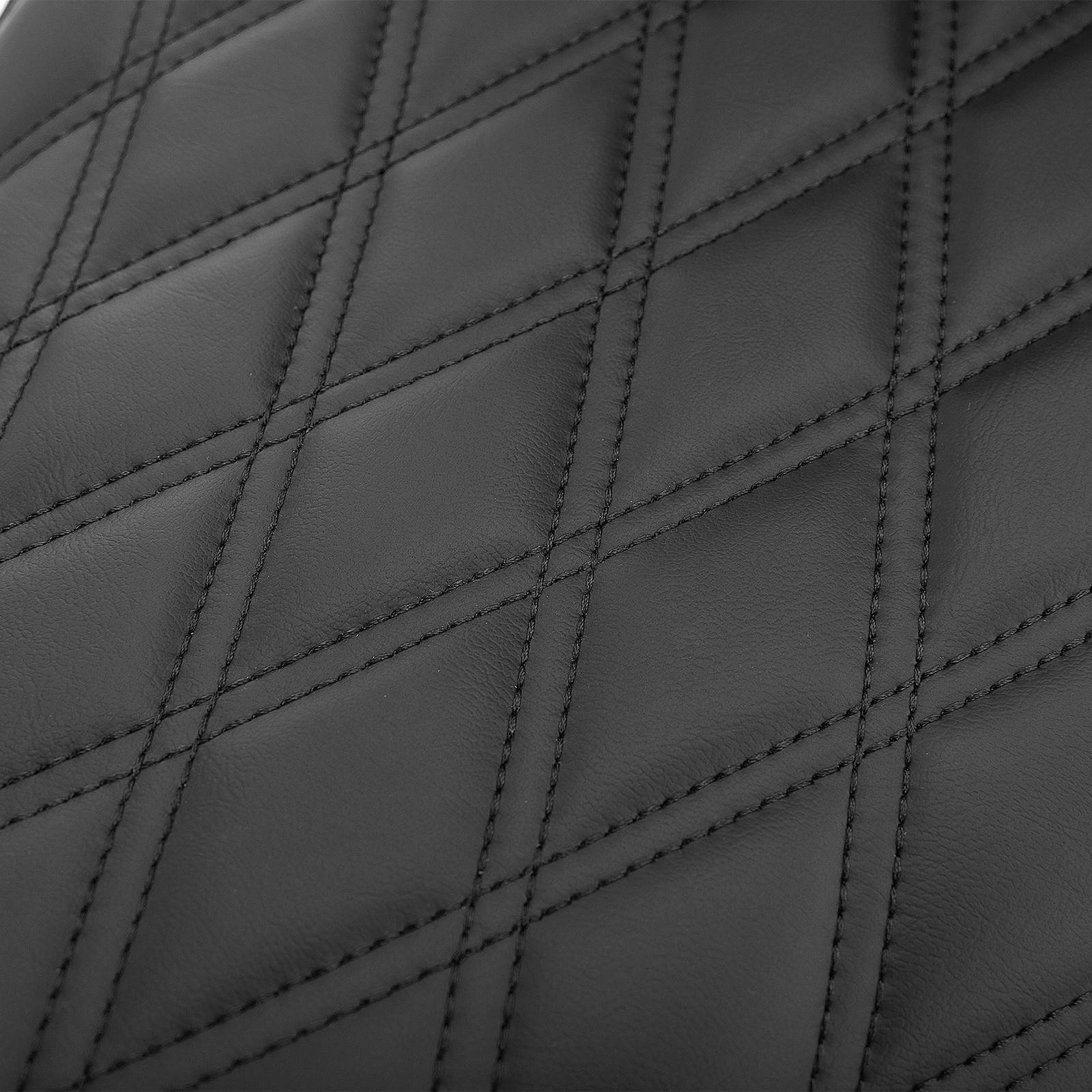 Step-Up Front LS Seat Black Double stitchin For Harley Dyna Fat Bob FXDF 2008-17