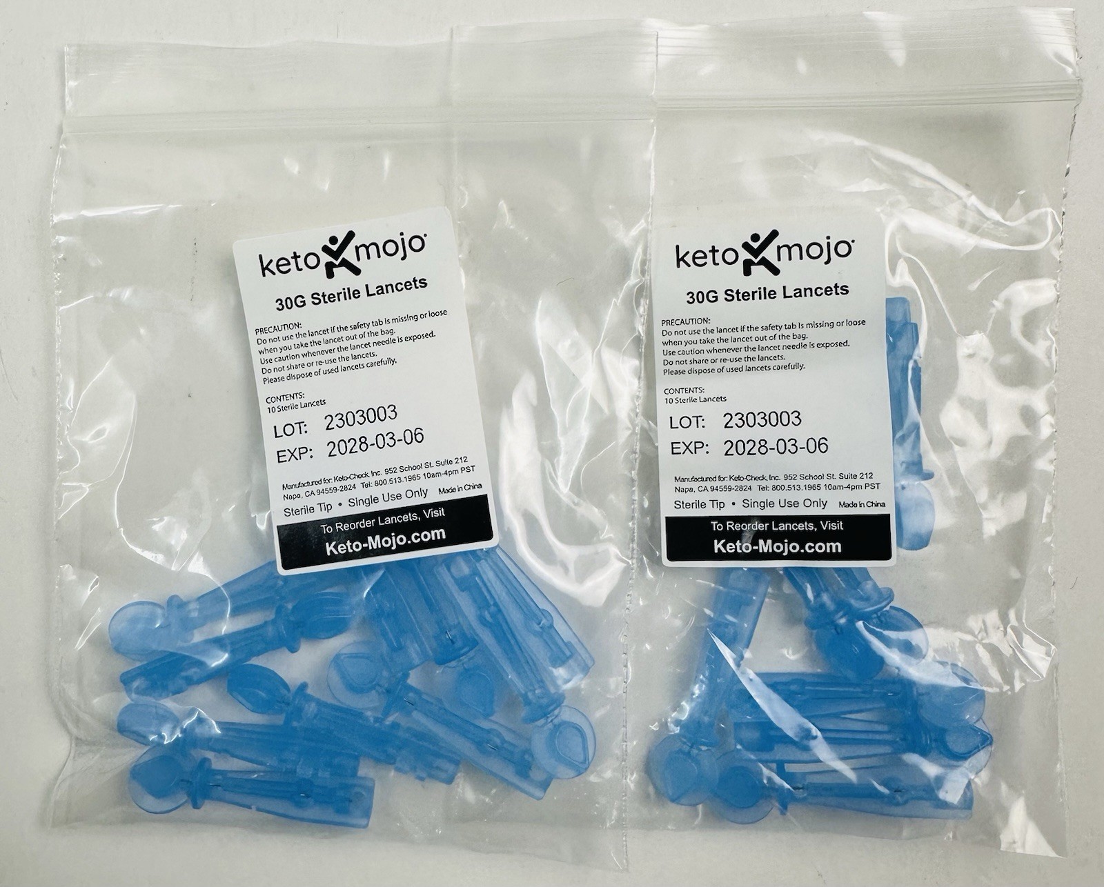 Keto Mojo GK+ Blood Glucose & Ketone Dual Monitoring System Kit ( EXP 2025 )