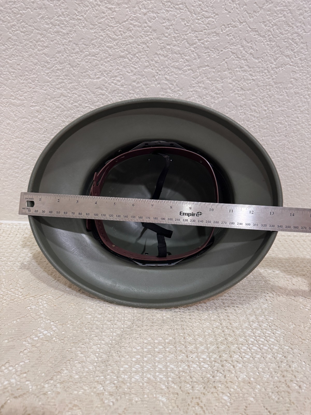 Vtg Mail Carrier Pith Helmet Safari Style Plastic Adjustable Hat Made USA