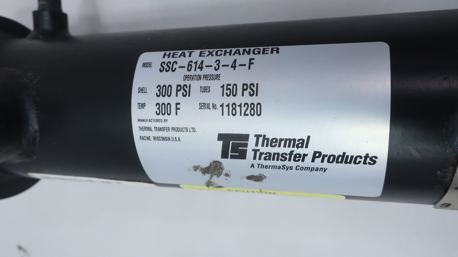 Thermal Transfer SSC-614-3-4-F Shell And Tube Heat Exchanger 1in X 3/4in