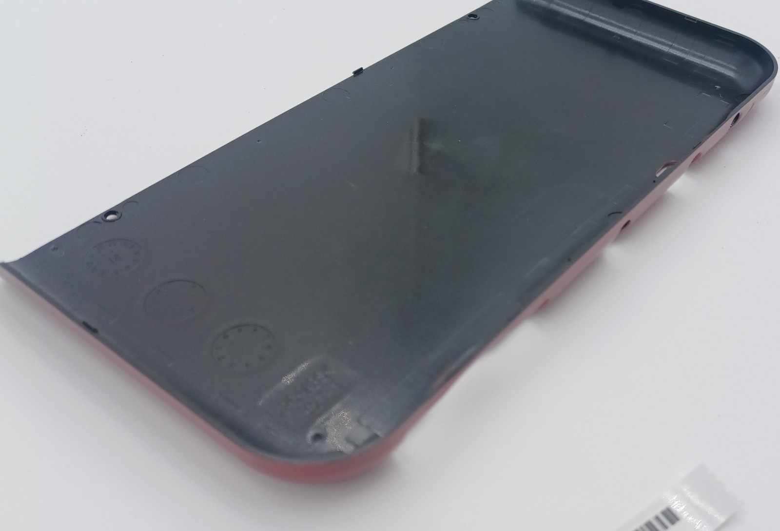 New Nintendo 3ds Xl LL Red Replacement Shells Front/Rear + Rubbers+Screws+Label