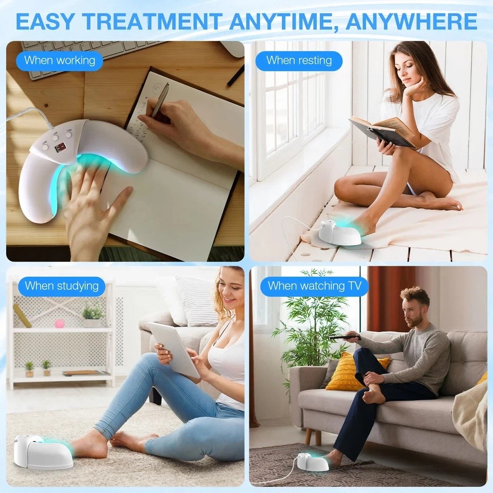 Nail Fungus Laser Nail Fungus Cleaning LED Light Device for Multiple Toenail US