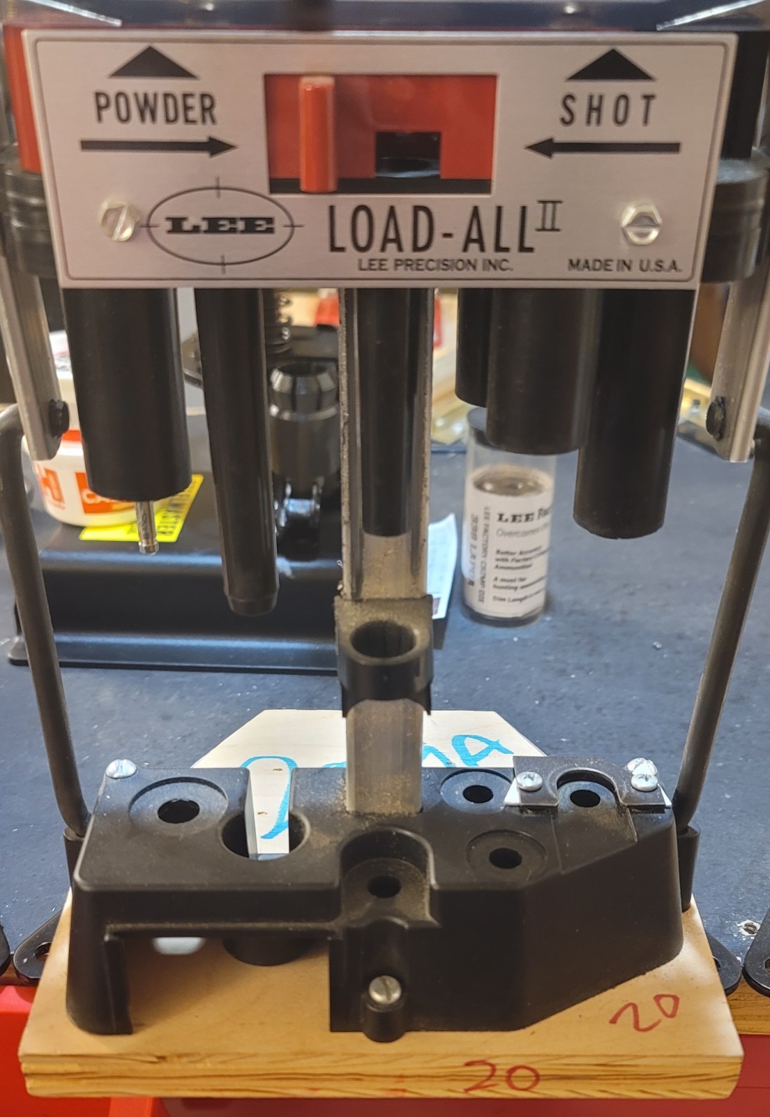 Lee Reloading Bench Plate Wooden Mount Fits Load All And Others