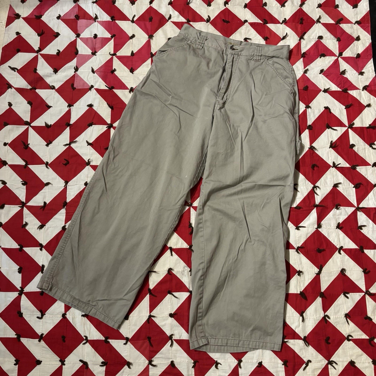 Vintage Y2K Masters Of Architectural Clothing Pants Raver As Is Worn Beige