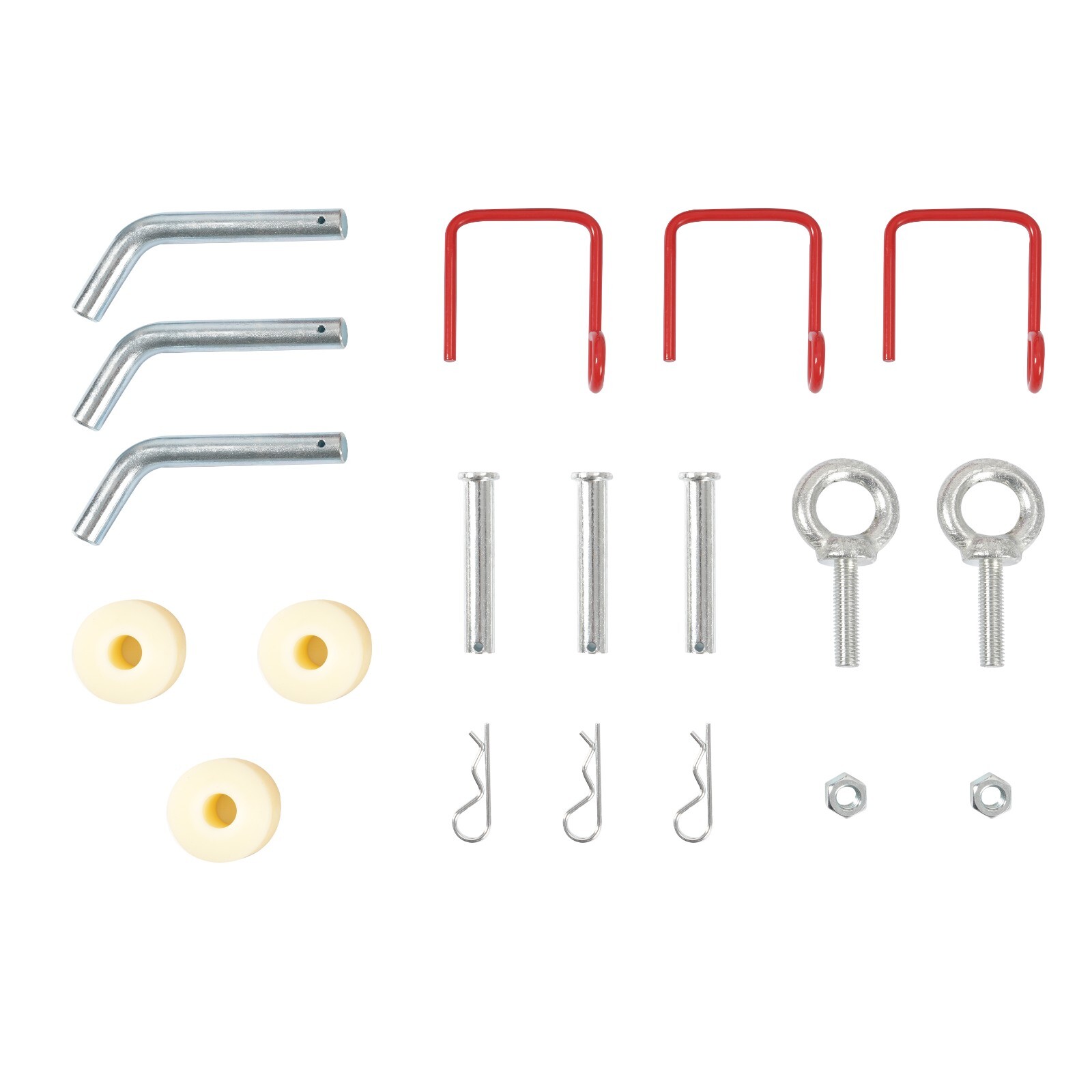 2'' Forklift Trailer Hitch Receiver Dual Pallet Forks Towing Adapter Attachment