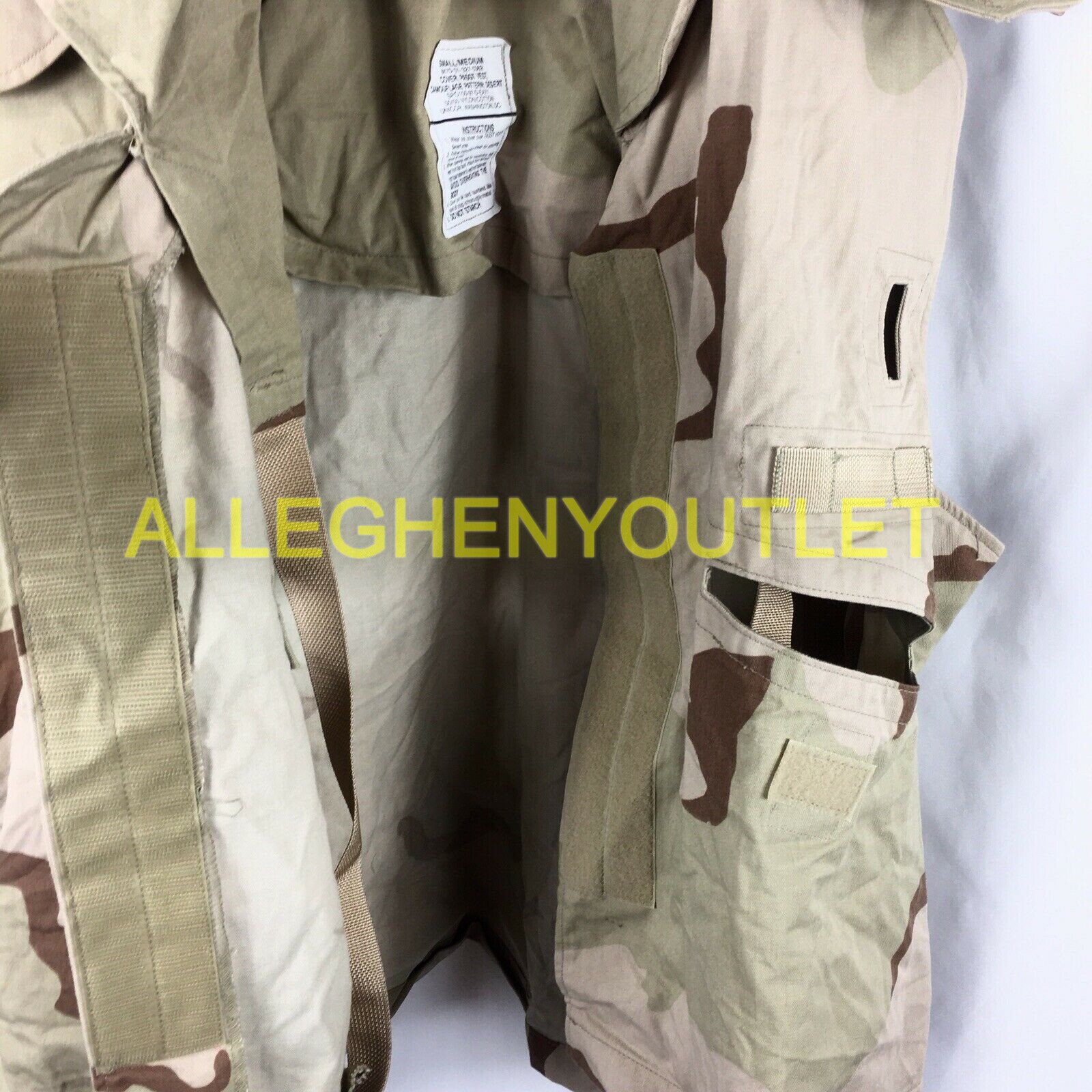 USGI Military PASGT Vest Flak Cover Desert 3-Color Camo SMALL / MEDIUM NIB