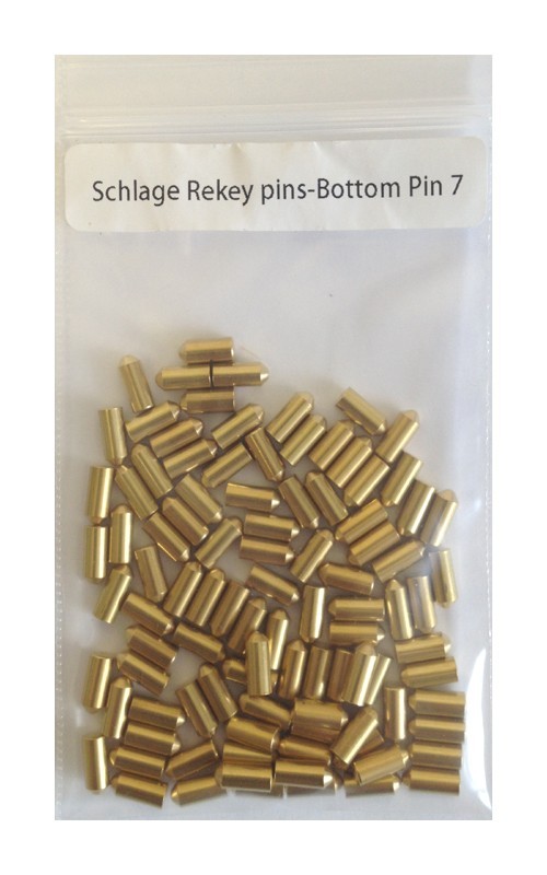 100 Pieces Schlage Rekey Bottom Pins #7 Locksmith Rekeying Pin Kits key