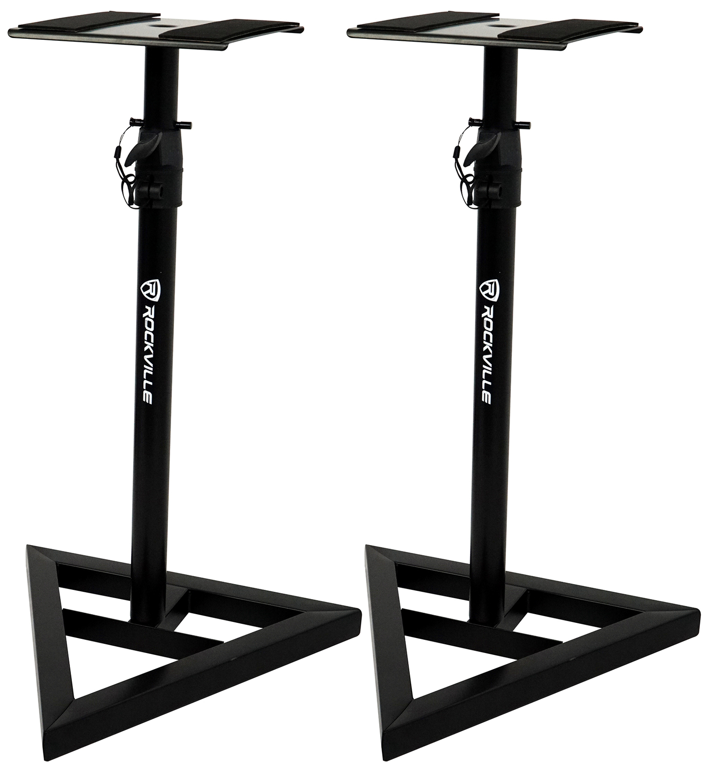 Rockville RVSM1 Pair of Near-Field Studio Monitor Stands w/ Adjustable Height