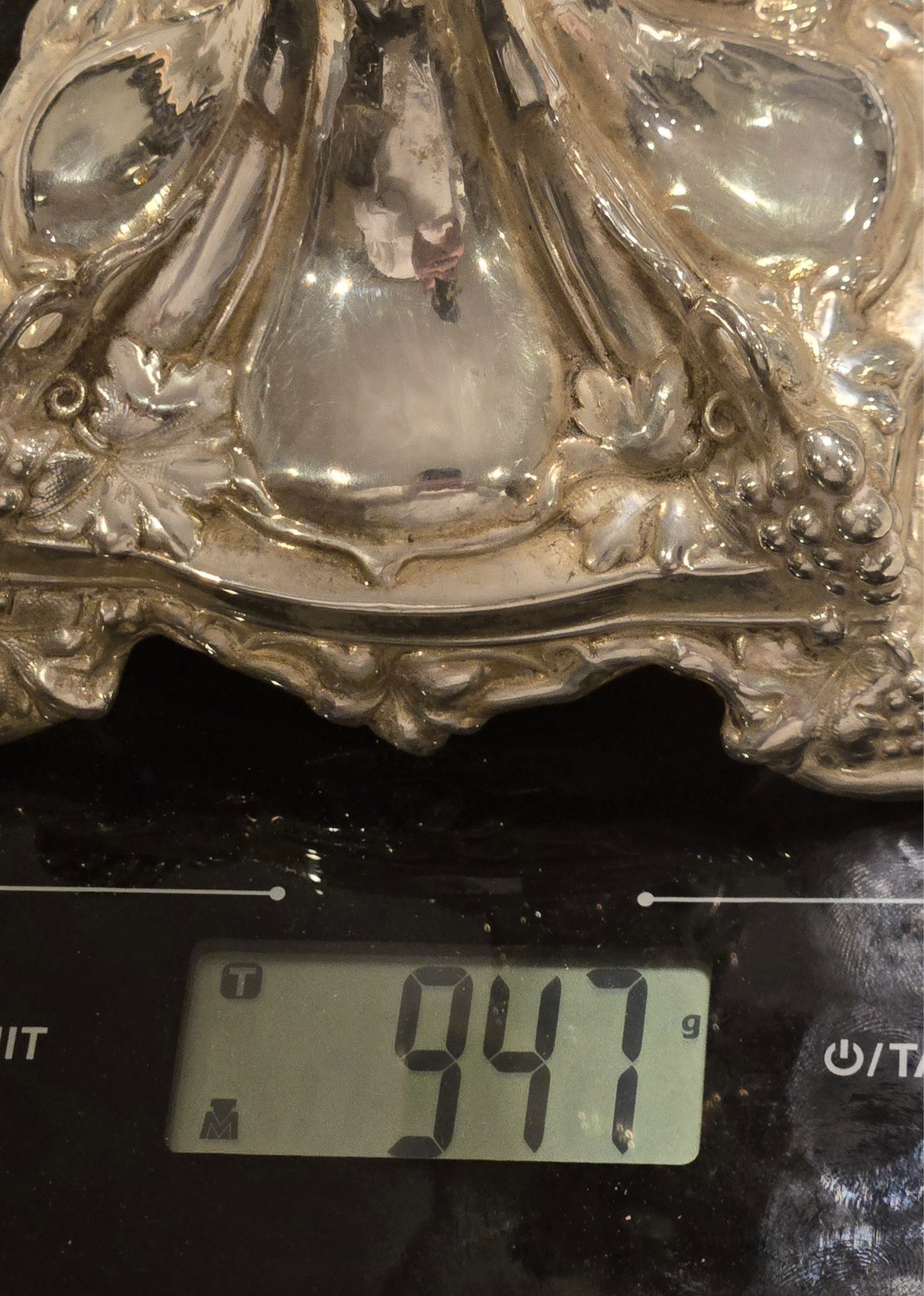 2 x Silver Candelabras, Candle holders, 947 grams .999 pure, no fillers in base.