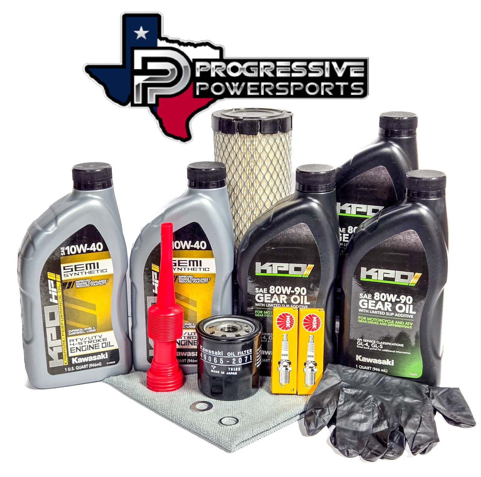 Kawasaki MULE 4010/3010 OEM Full Service Oil Change Kit w/ Plugs