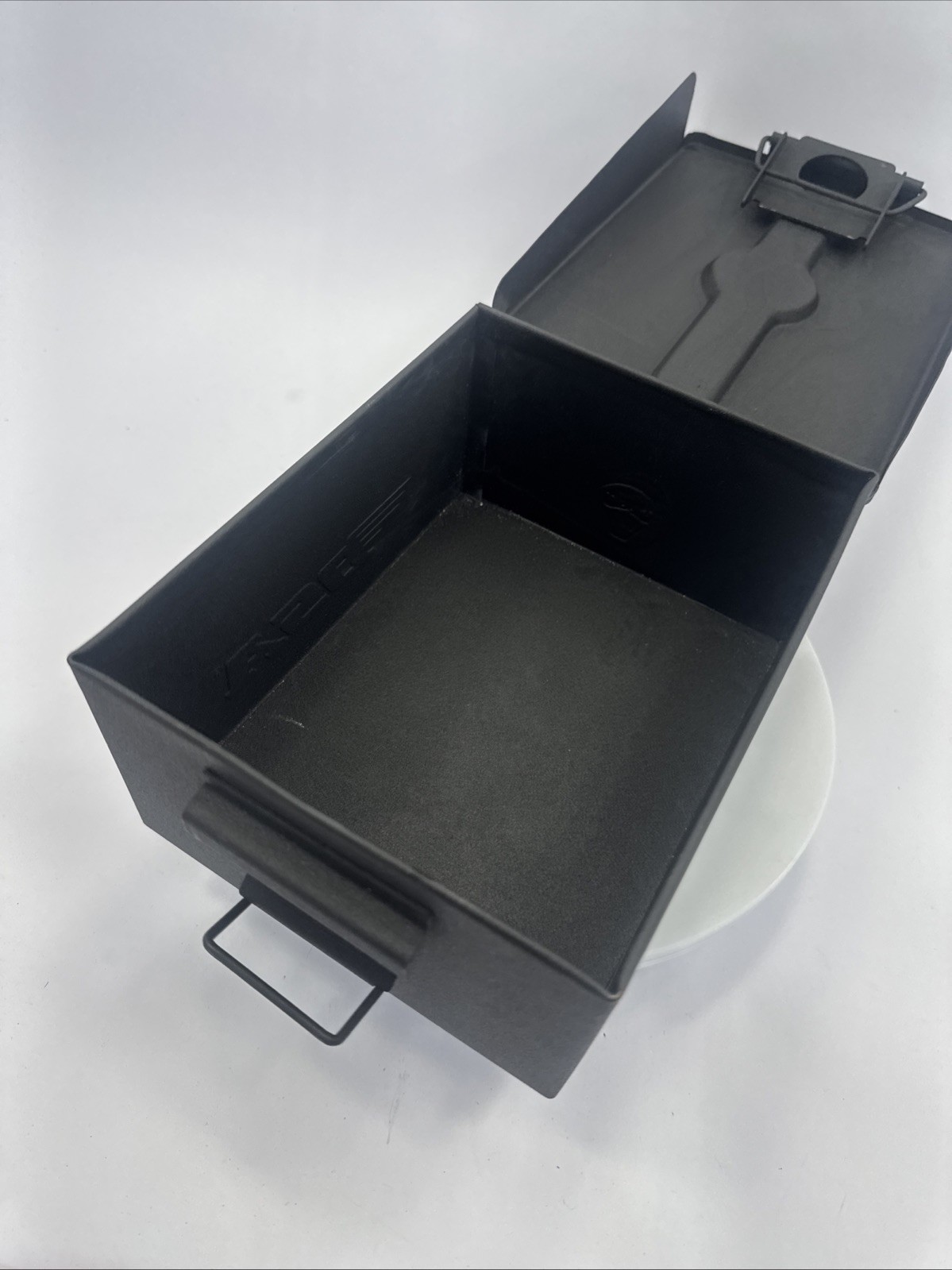 Stealth Tactical Small Bsa Metal Military Ammo Canister 7 1/2 X 5 1/2