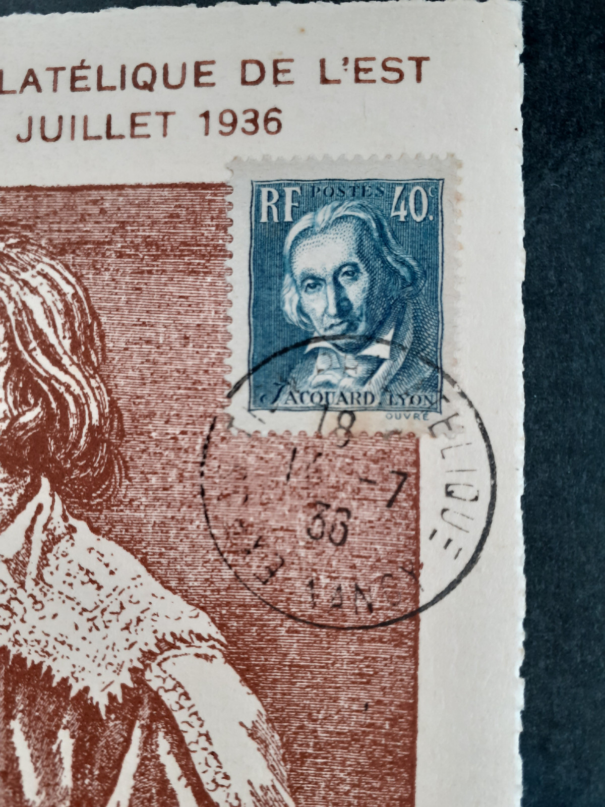 France - 1934 - Mi. 290 - Jacquard - Stamp Exhibition 1936 Nancy
