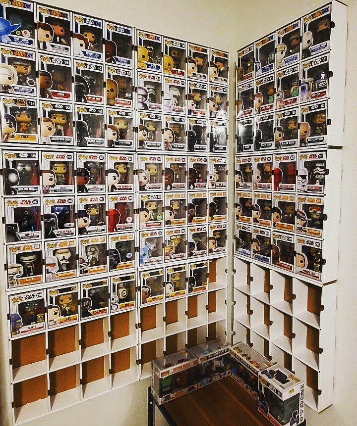 Funko Pop display case by Mk Kubbies 2-PACK Holds 24+pops