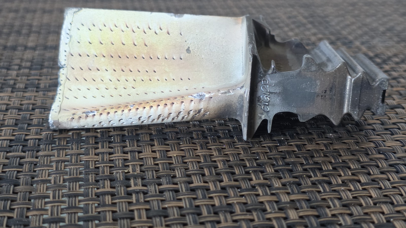 GE HPT STAGE 1 BLADE - PWA 1484 Super Alloy - P/N: GE 1538M90 - 2118M54P02