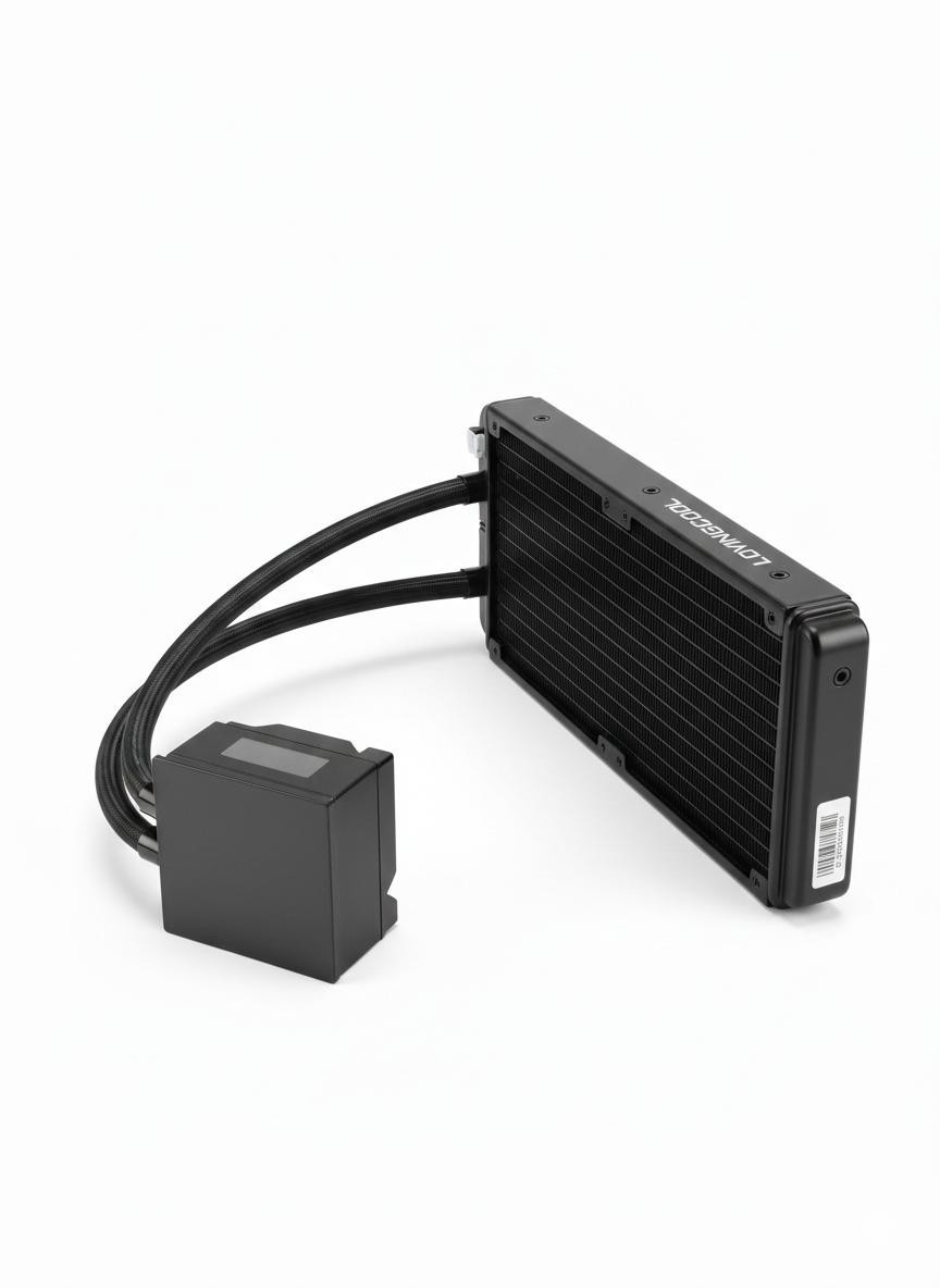 CPU Cooler with 4-inch magnetic video display and ARGB light effects