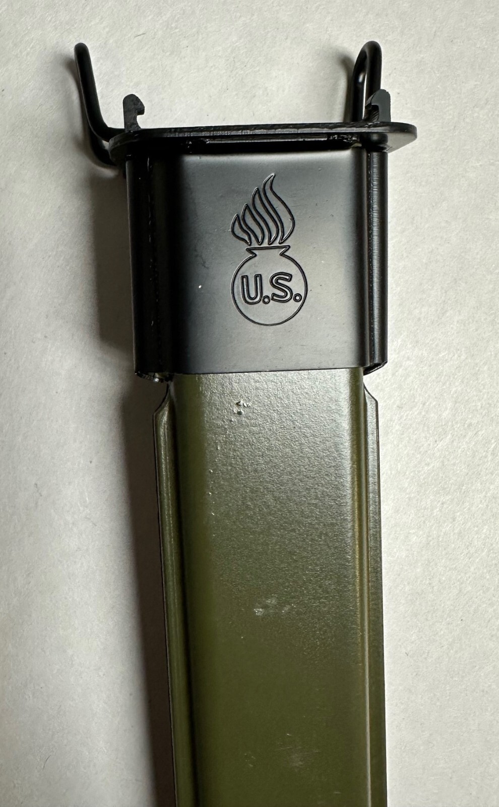 10" M1 GARAND SCABBARD US SPECS. MARKED U.S.