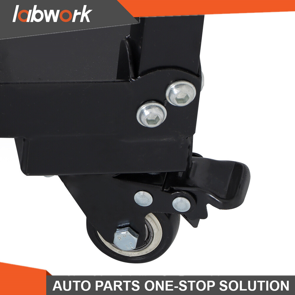 Labwork 3-Shelf Mobile Workstation Cart AV Cart Aluminum Shelf Office Desk