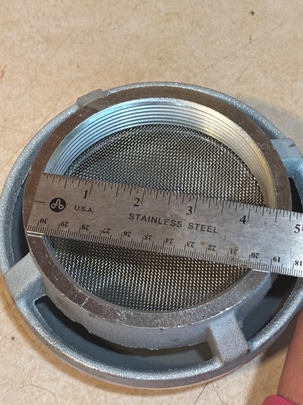 4" RWB Mushroom Vent Cap with Screen Rust-Resistant Galvanized Plated Iron 14028