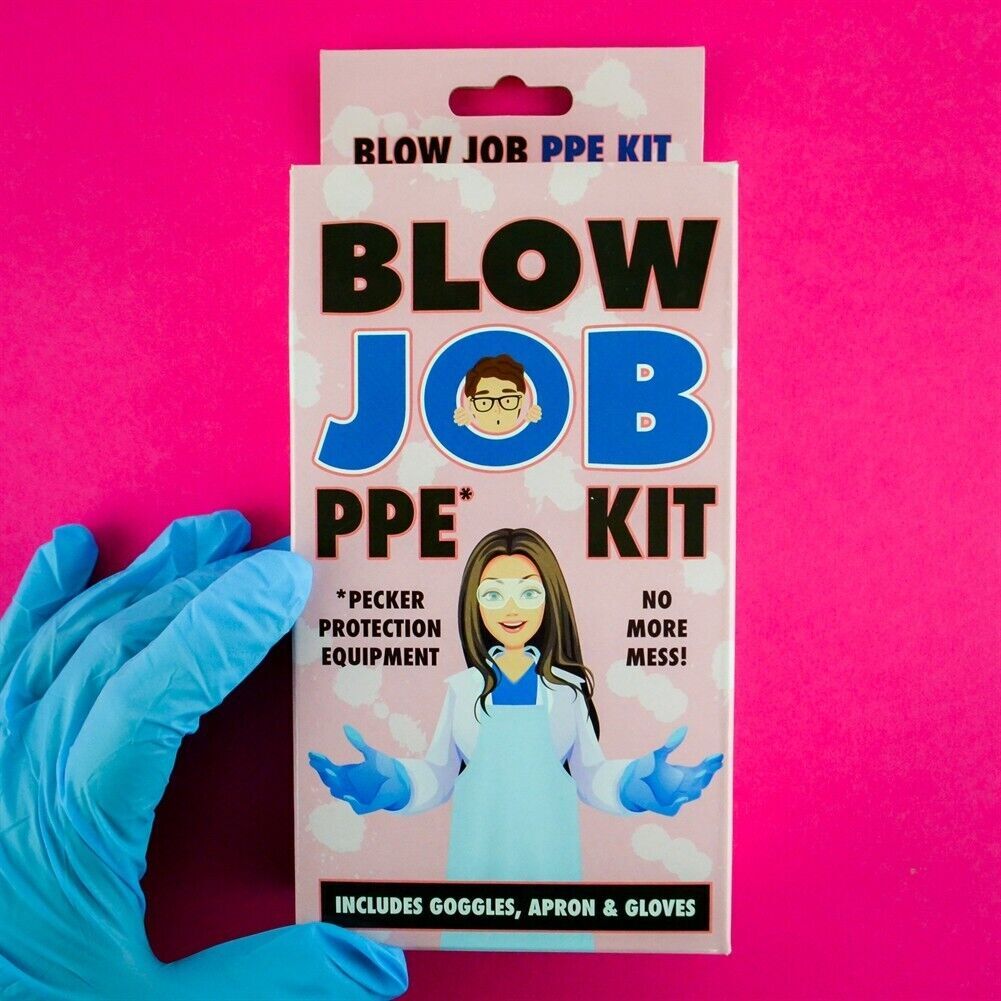THE BLOW JOB PPE KIT - NO MORE MESS! ~ Funny Adult Gag Joke Adult Pecker Gift