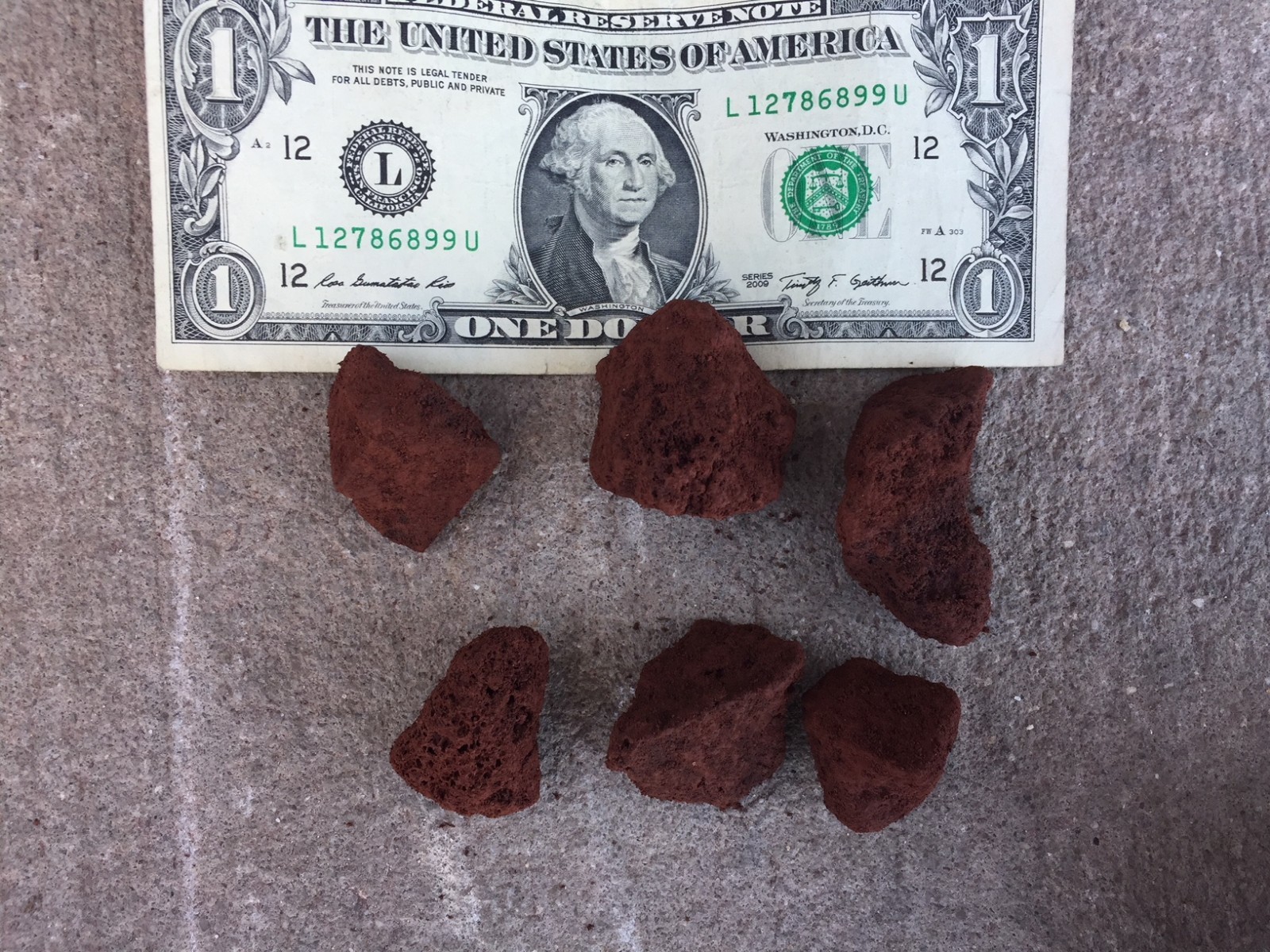 Red Porous Cinder Lava Rocks 8lb. Denitrifying Aquarium Grill Landscape Fire Pit