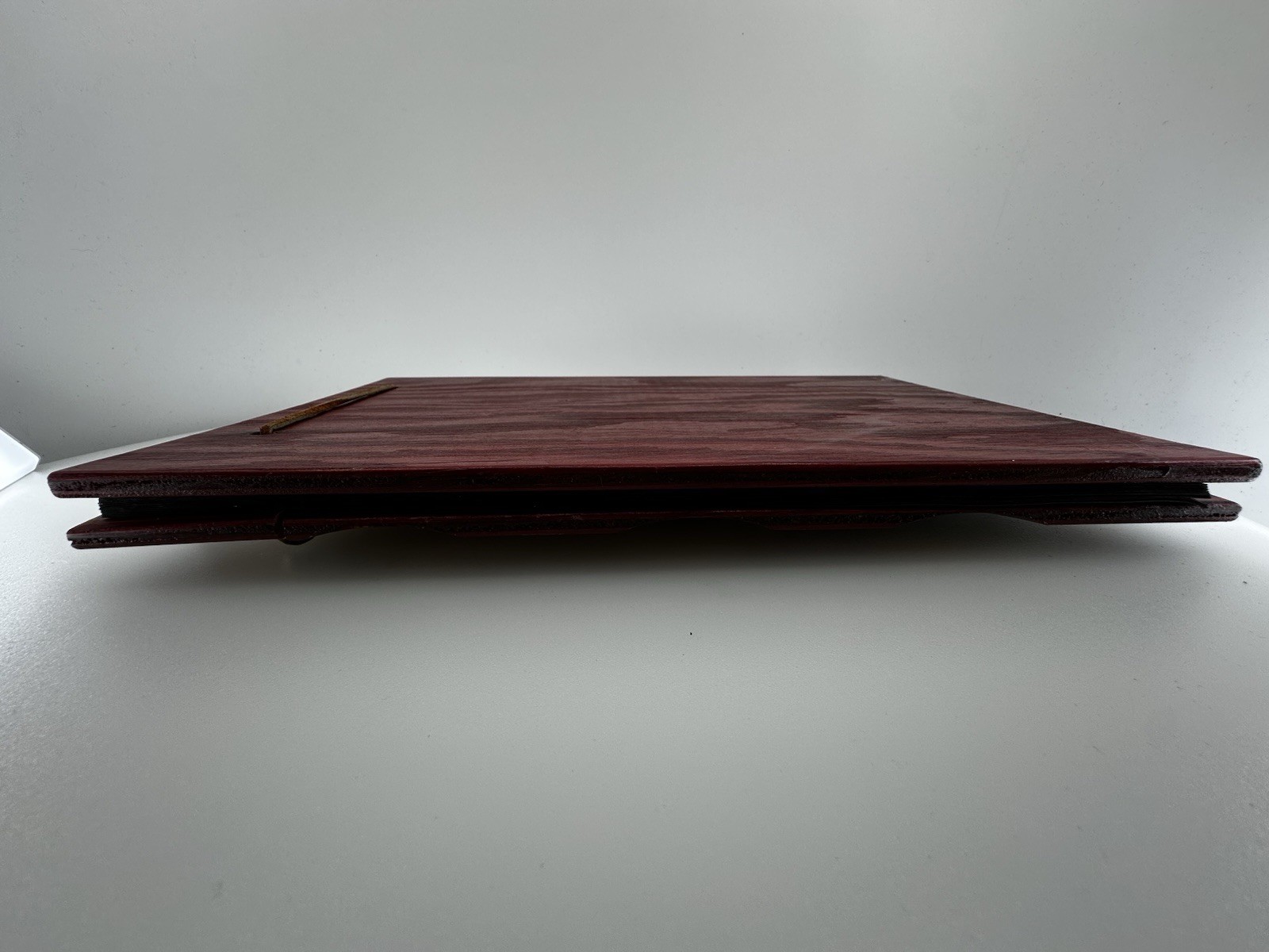 Vintage Our Honeymoon Photo Album Wood Flamingo Palm Tree Daytona Beach FL