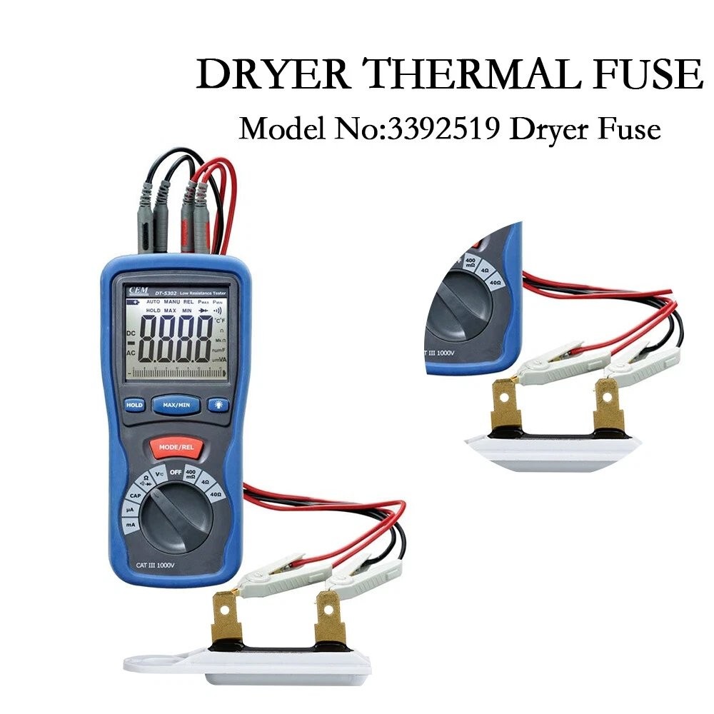 3392519 for Whirlpool Kenmore Dryer Thermal Fuse AP6008325 PS11741460 US Stock
