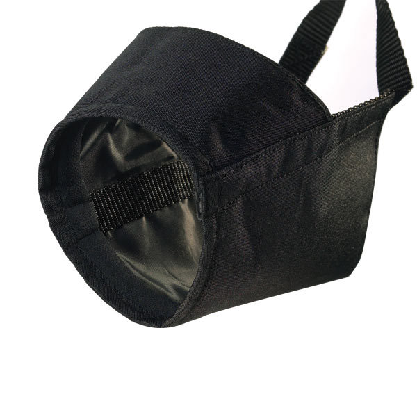NYLON LINED MUZZLES for DOGS Black 9 Sizes Soft Dog Muzzle Collection