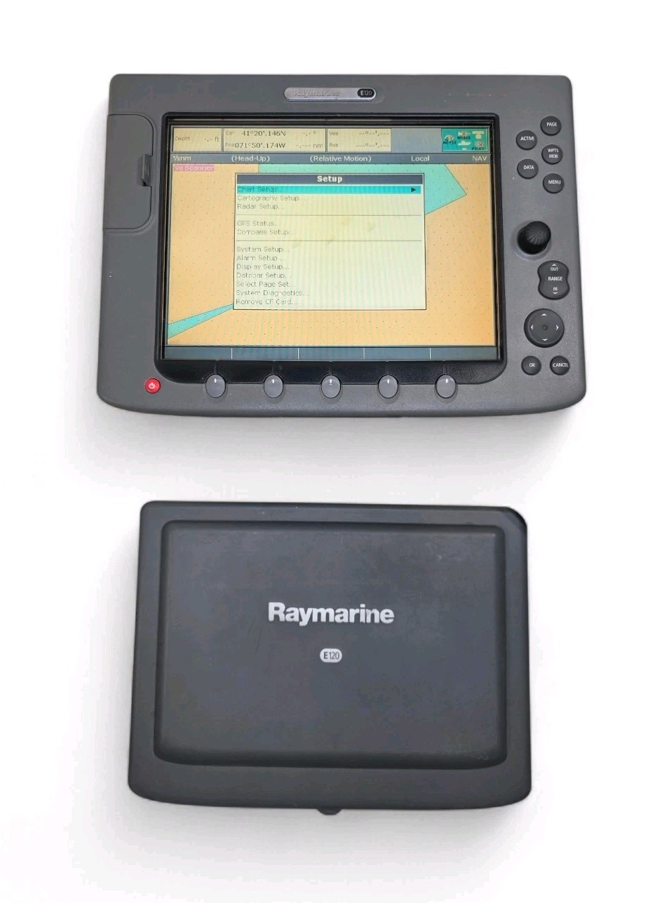 Raymarine E120 Classic Chartplotter & MFD Display, AS-IS (READ DESCRIPTION)!!!