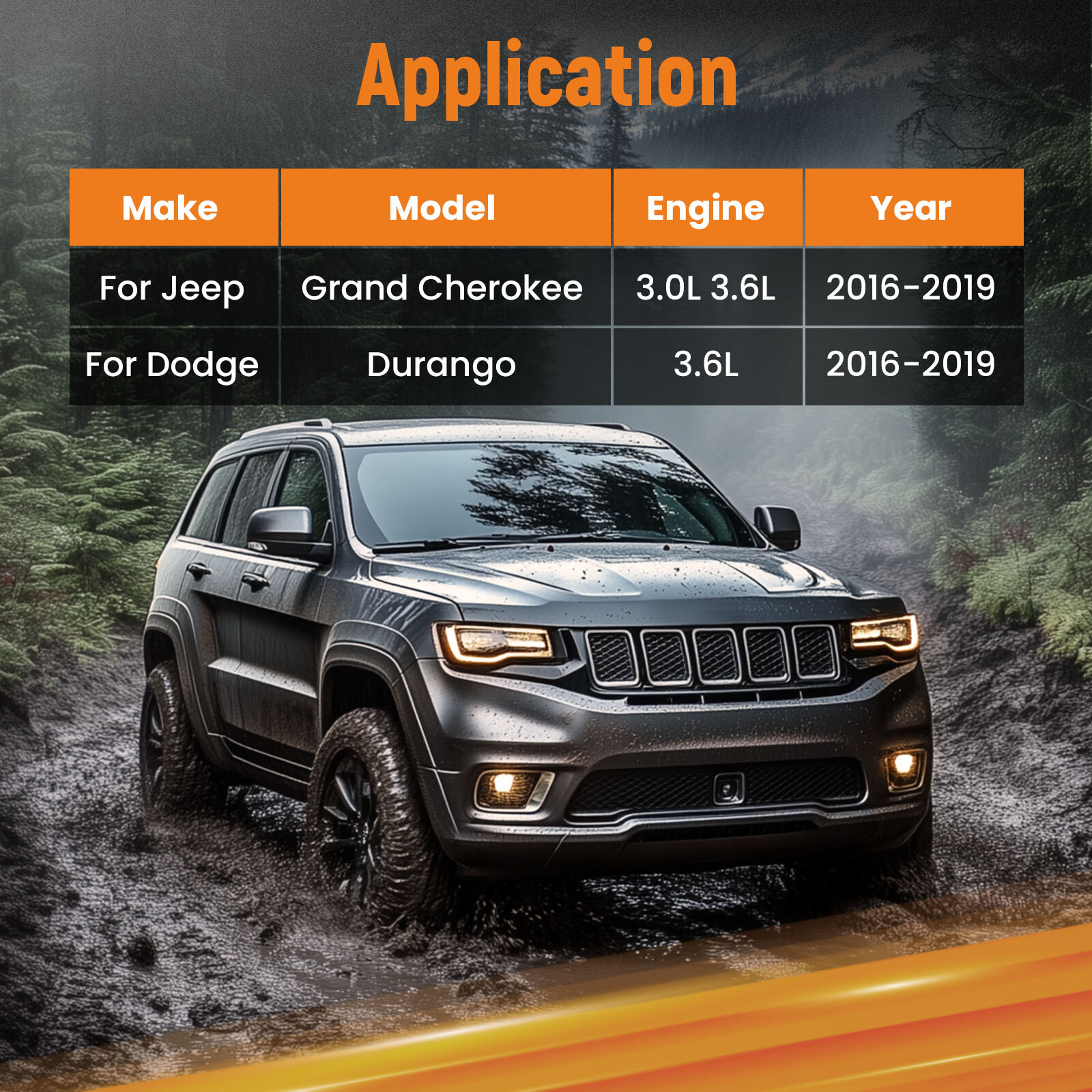 Vacuum Pump For Jeep Grand Cherokee Dodge Durango 3.6L 2016-2019 04581954AB