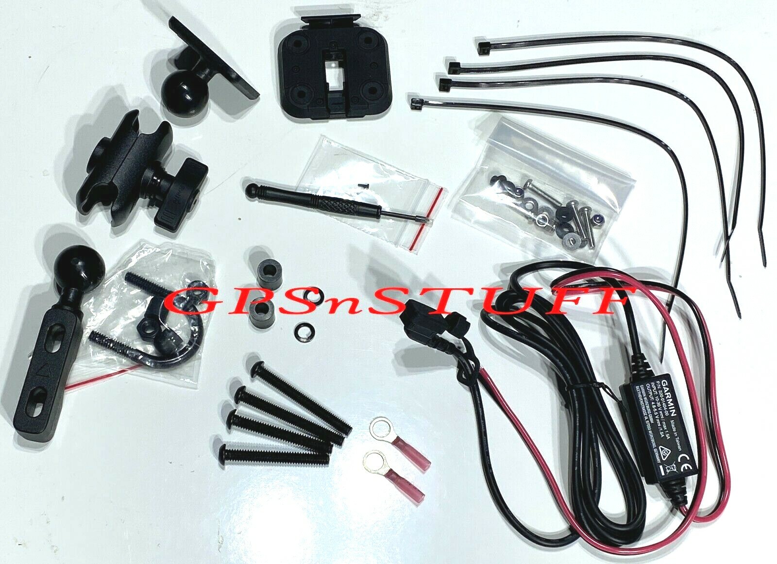 Complete Genuine GARMIN Zumo XT /Tread GPS Hardwire Handlebar Mount with Bracket