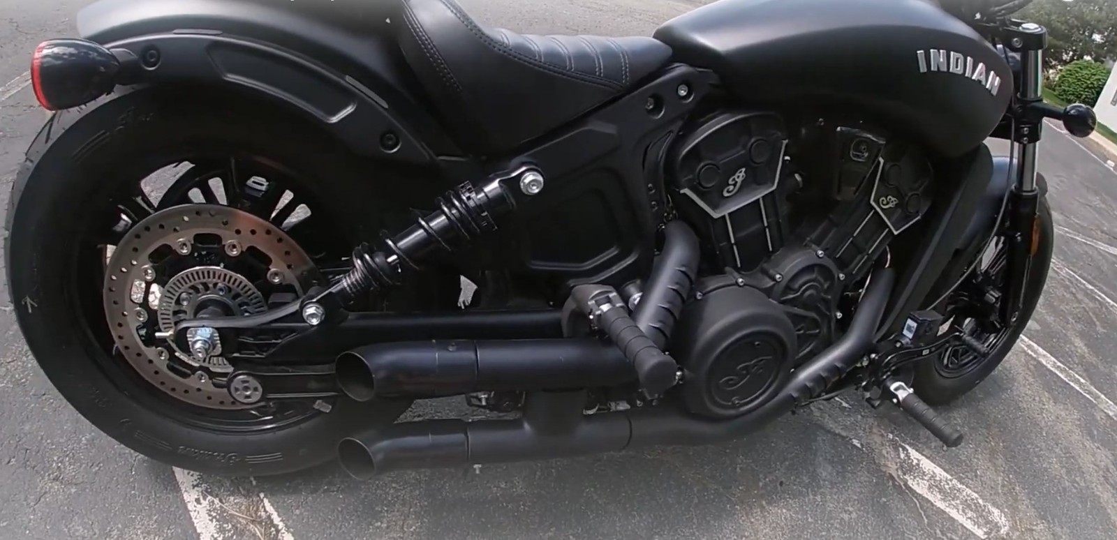 2PCS Shorty GP Exhaust Slip On For Indian Scout Sixty Rogue Bobber 2015-2025