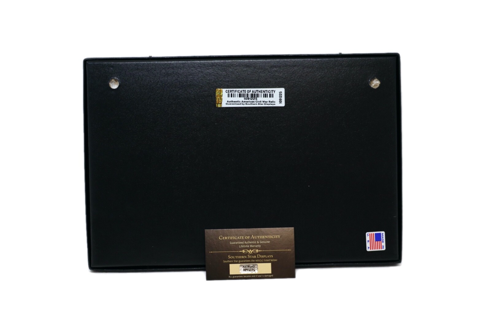 Pistol Ammunition Bullets of The Civil War with Display Case and COA